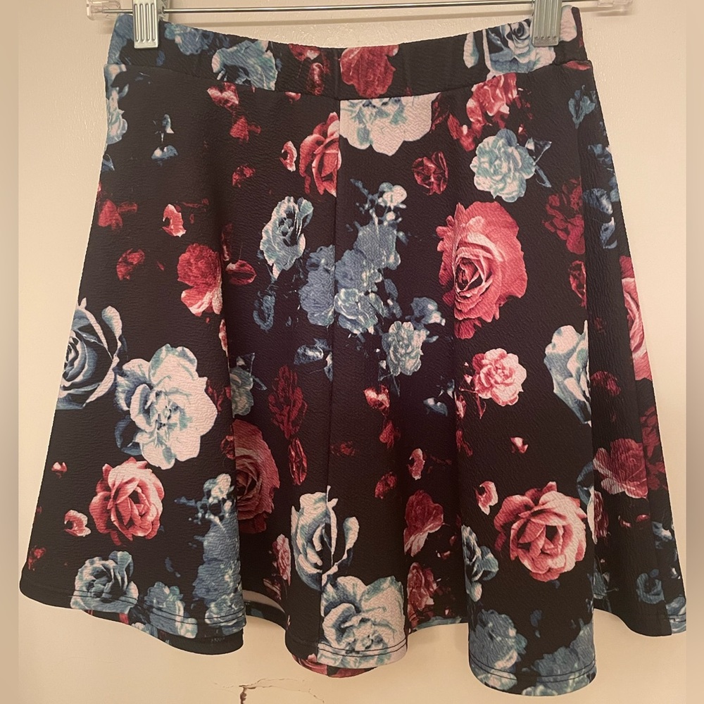 Dark floral skirt